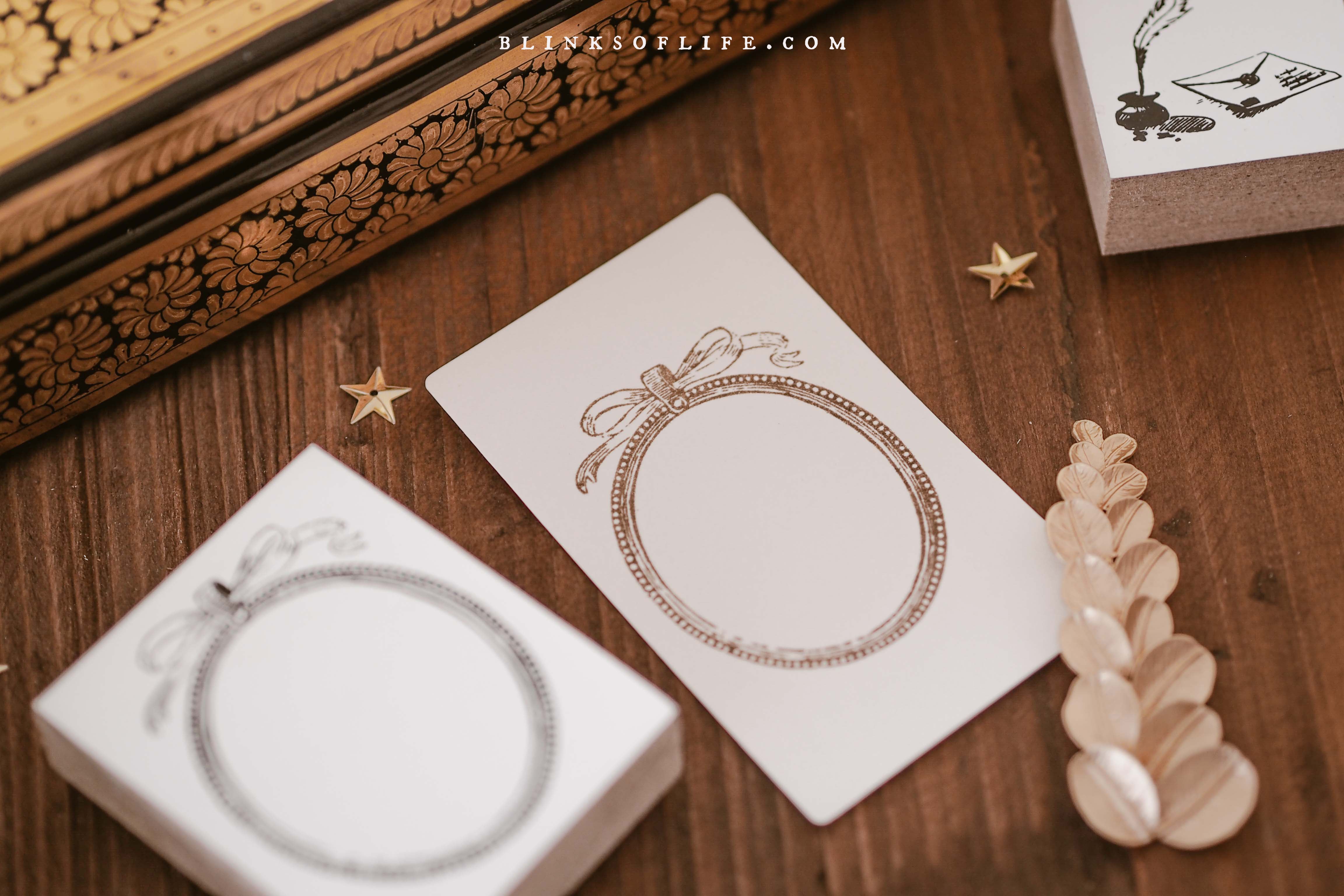 Blinks of Life Ornament Wood Mount Rubber Stamp