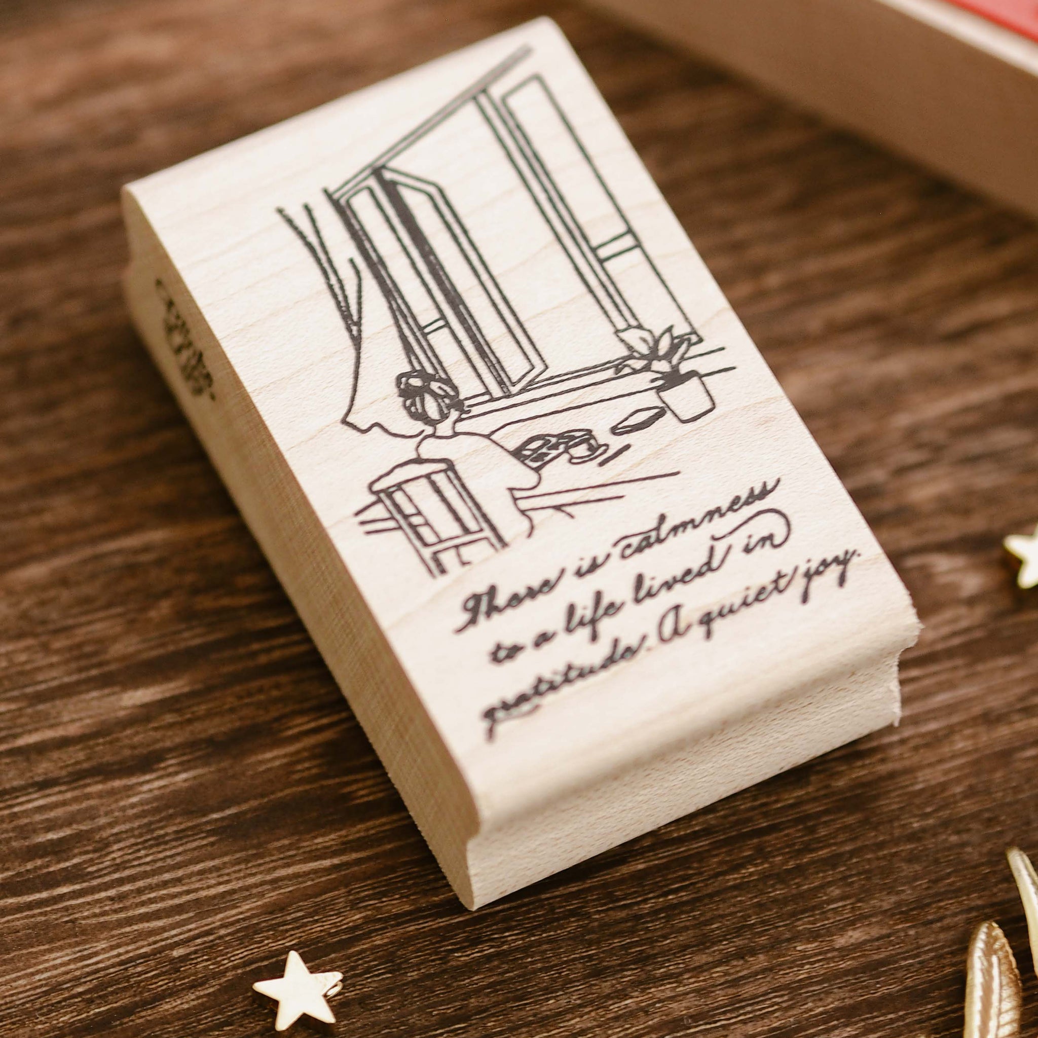 Blinks of Life Rubber Stamp - A Quiet Joy Mini Illustration