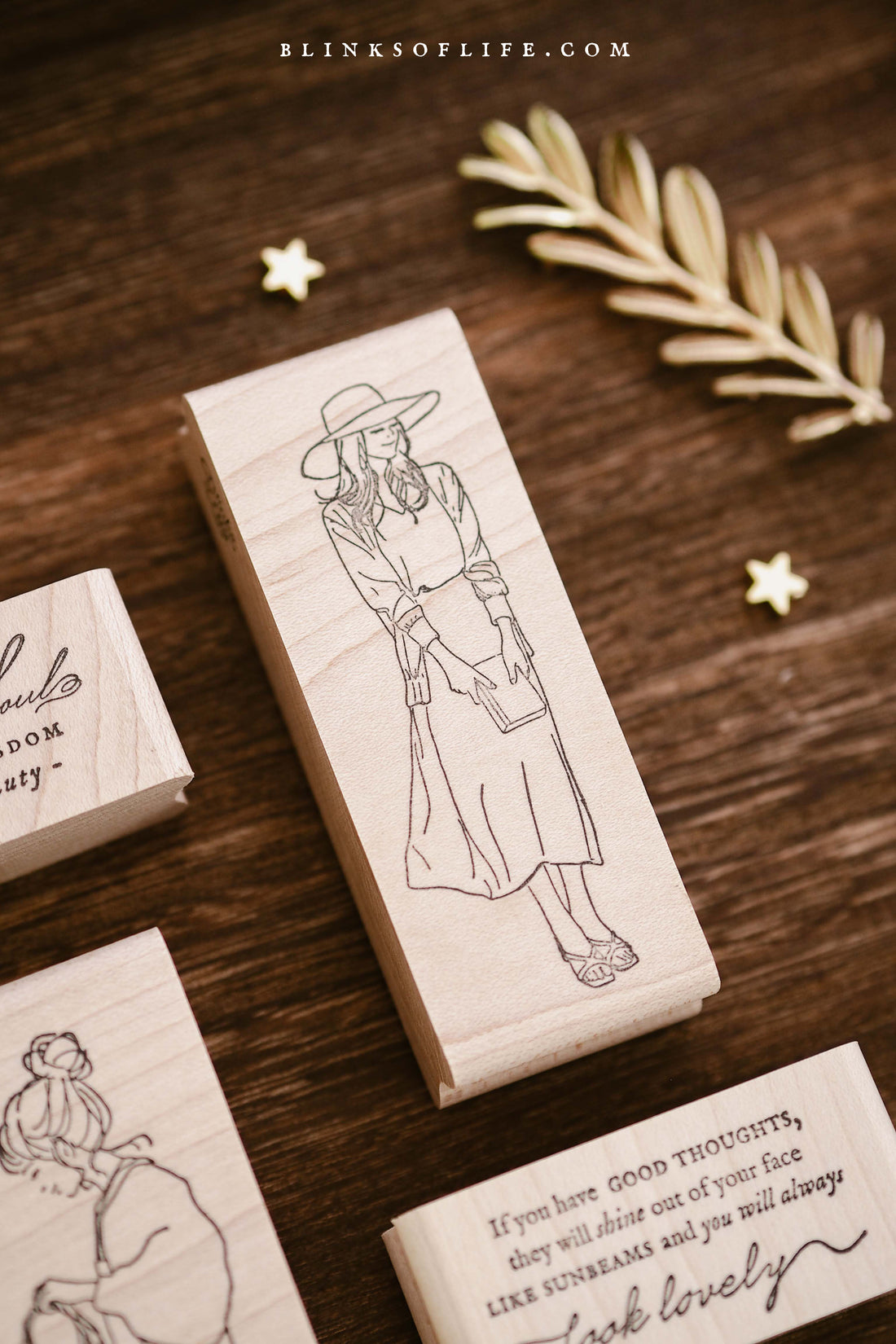 Blinks of Life - Heart & Soul Quote - Rubber Stamp