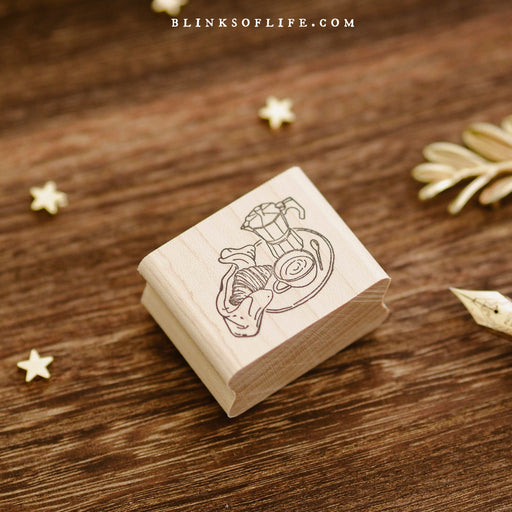 Blinks of Life Rubber Stamp - Coffee & Croissant