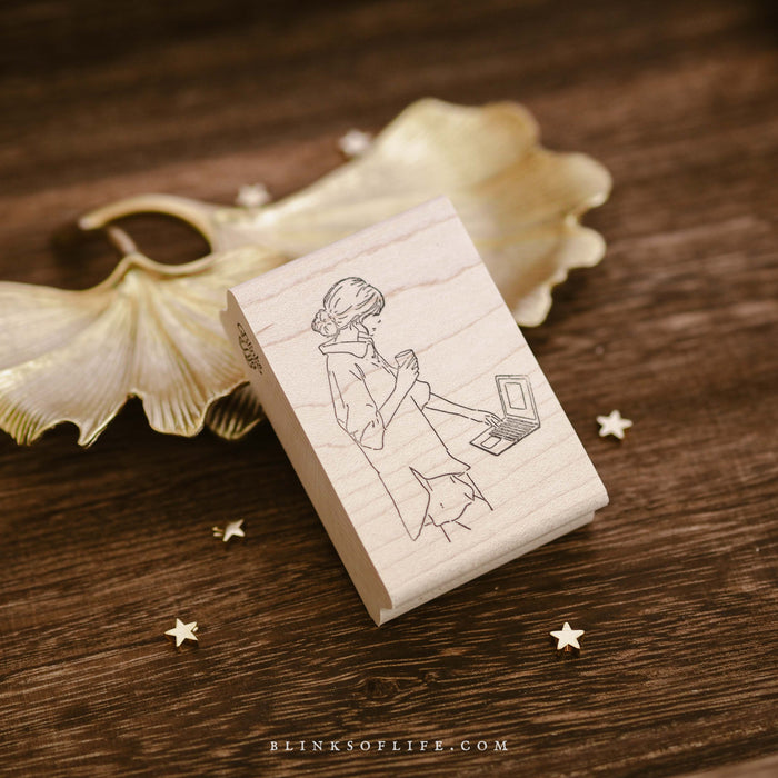 Blinks of Life - Trust the Process Illustration - Rubber Stamp