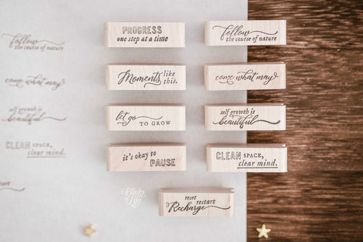 Blinks of Life - Mini Daily Reminders Rubber Stamp