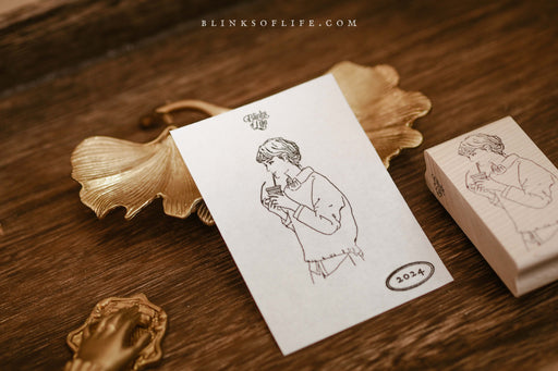 Blinks of Life Rubber Stamp - Follow Your Heart Illustration