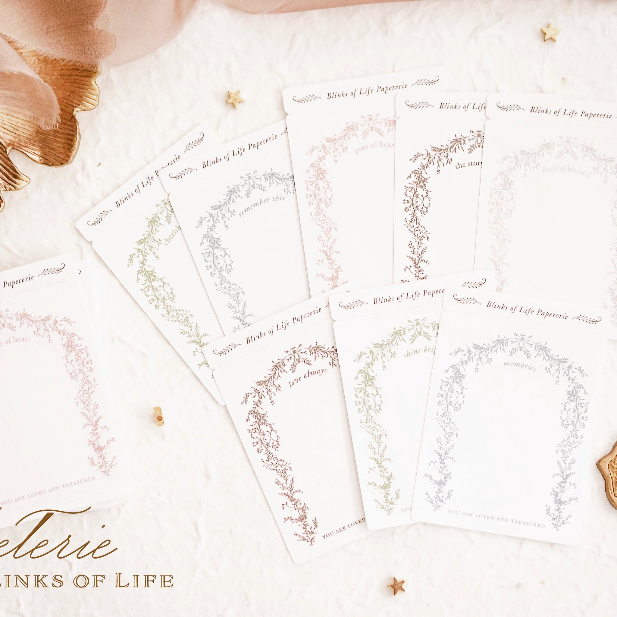 Blinks of Life Papeterie - Journal Notecards Notepads