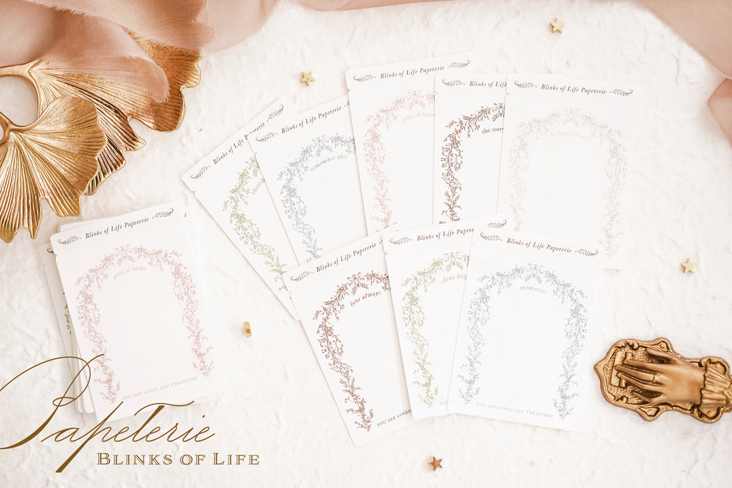 Blinks of Life Papeterie - Journal Notecards Notepads