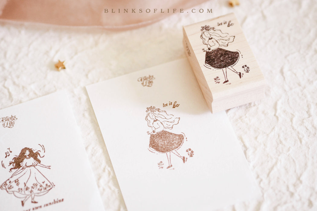 Blinks of Life - Rubber Stamp - Let it Be