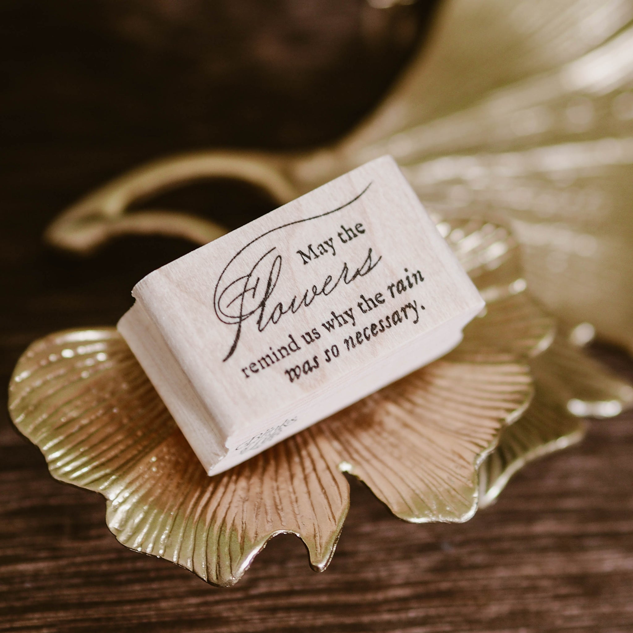 Blinks of Life - Journal Quote Illustration Rubber Stamp