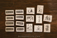 Blinks of Life - Rubber Wooden Stamp - Life Captured Mini