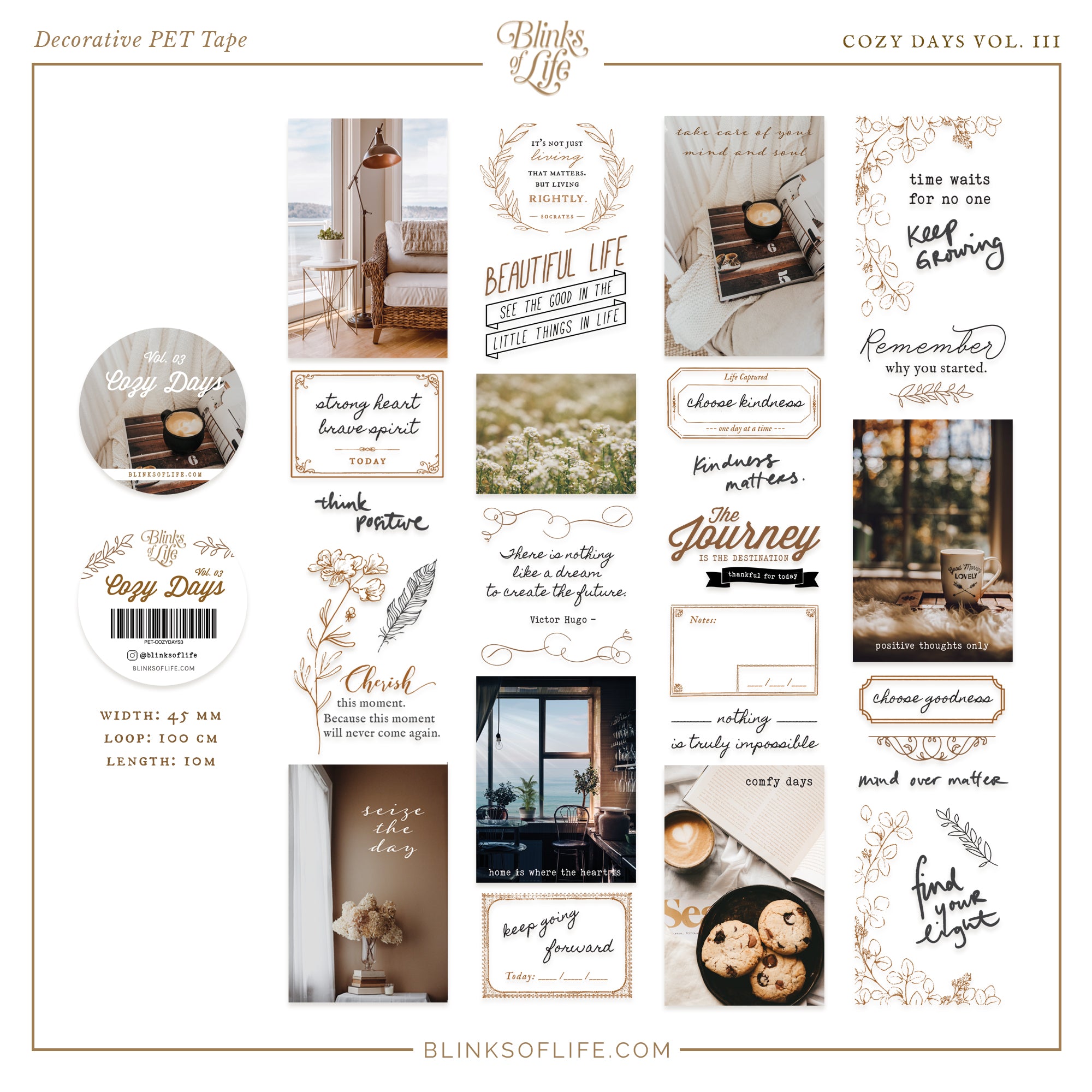 Blinks of Life - PET tape - Cozy Days Vol. 03