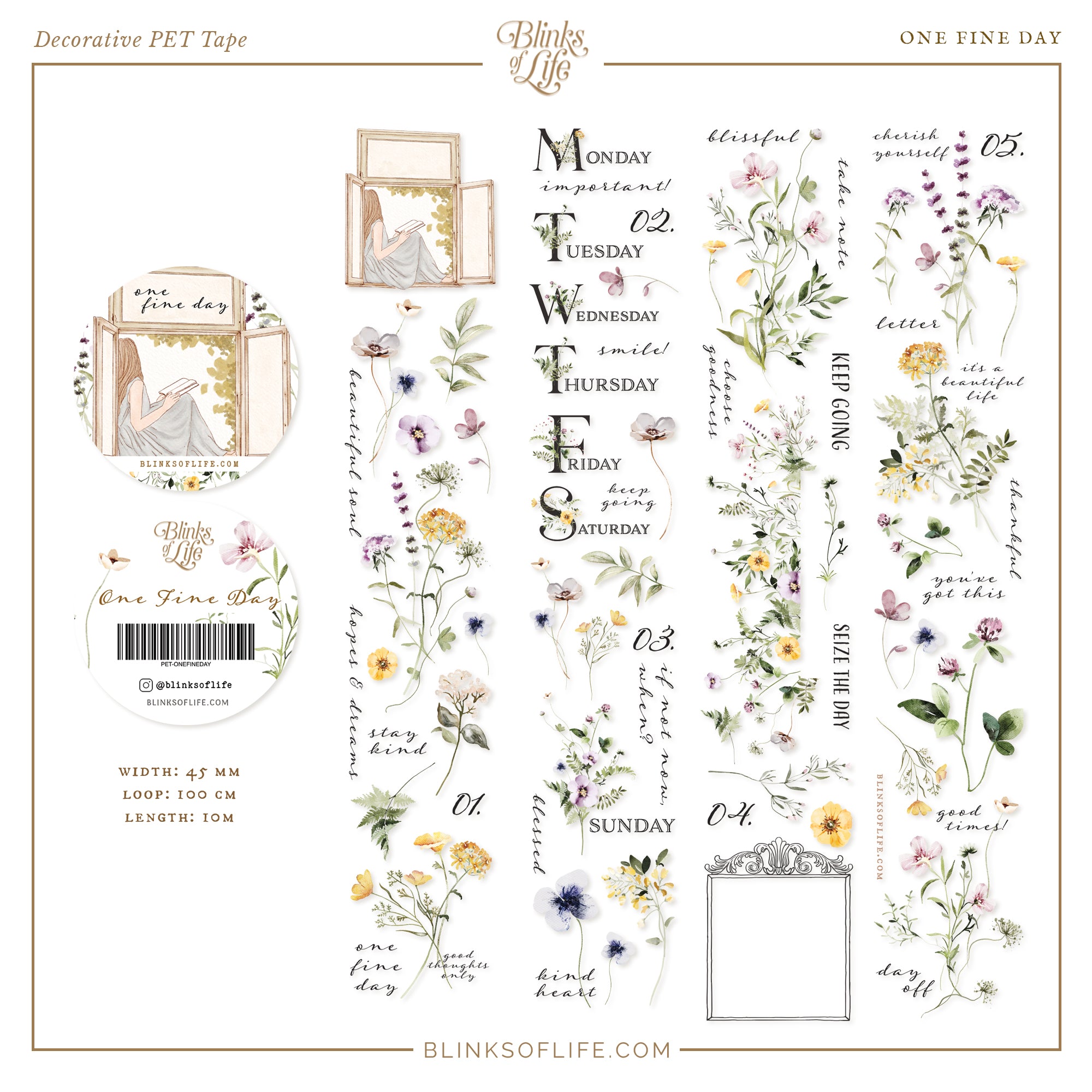 Blinks of Life - PET tape - One Fine Day