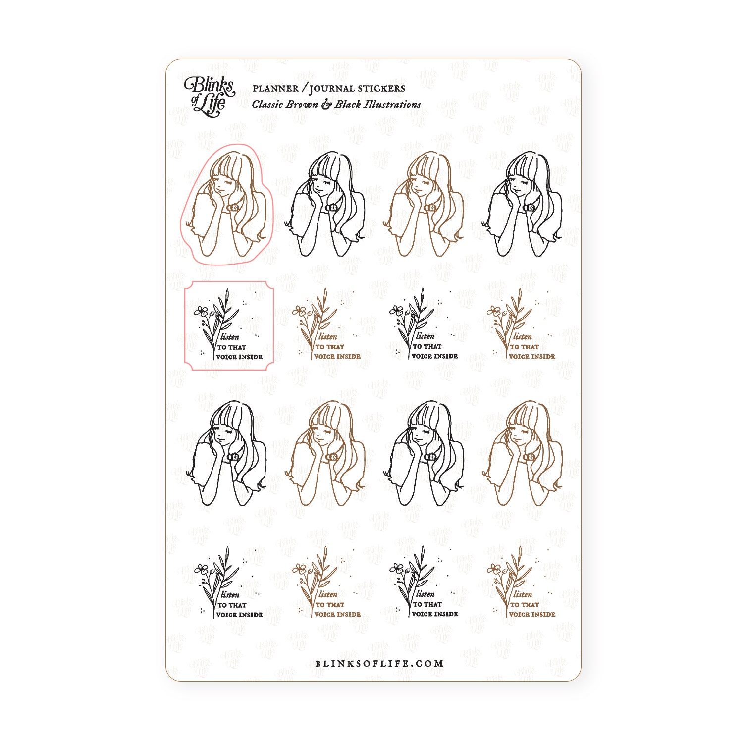 Blinks of Life - Classic Planner / Journal Decorative Stickers