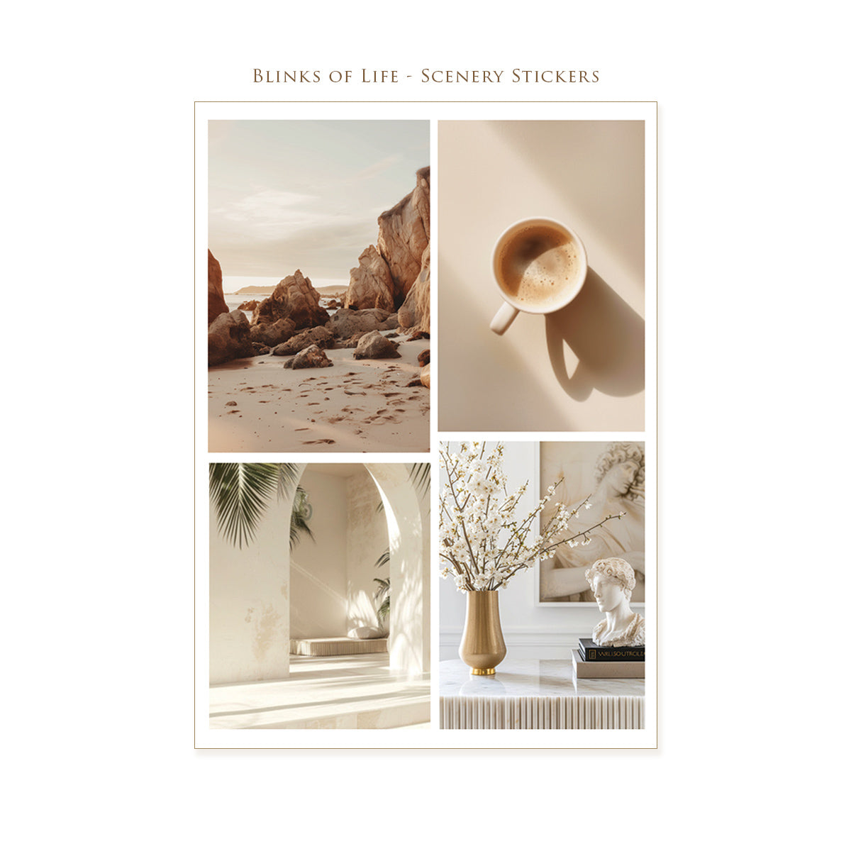 Scenery Stickers #03 - 2 sheets