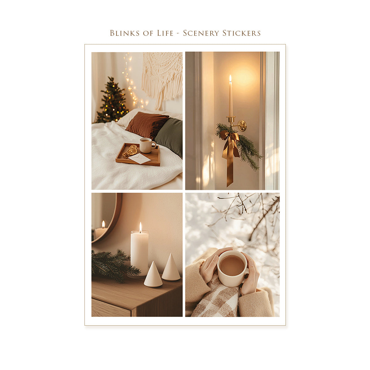 Scenery Stickers #05 -  2 sheets