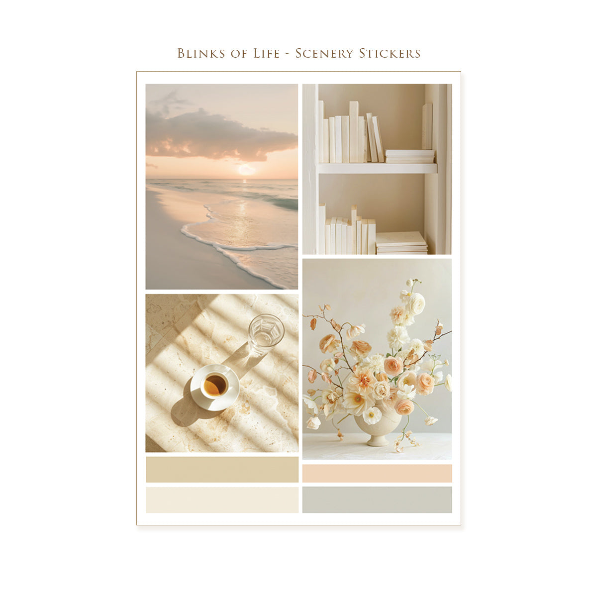 Scenery Stickers #06 -  2 sheets