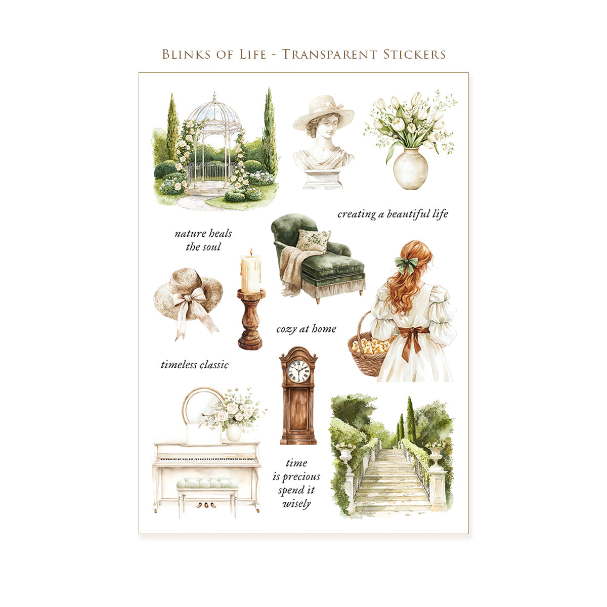 Blinks of Life Transparent Stickers No. 56