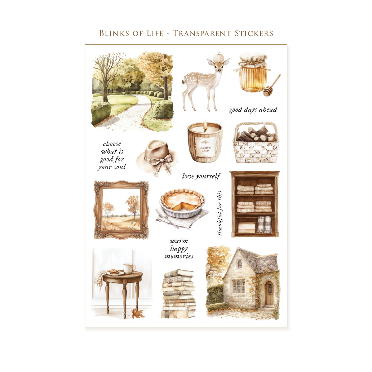 Transparent Stickers No. 57