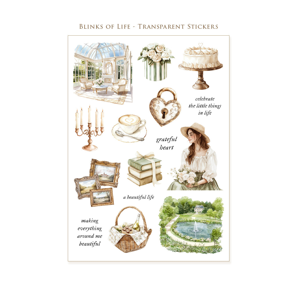 Transparent Stickers No. 58