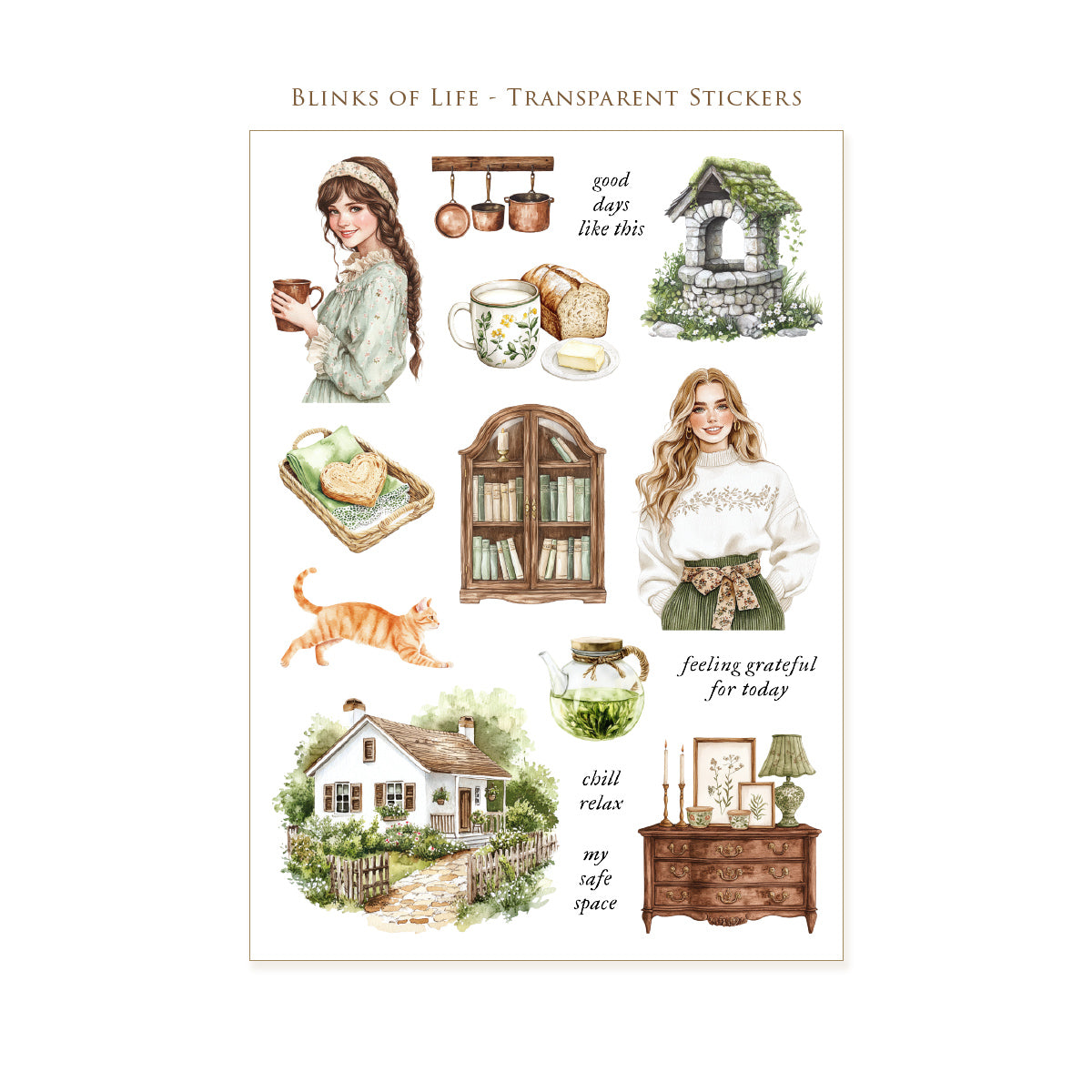 Transparent Stickers No. 59