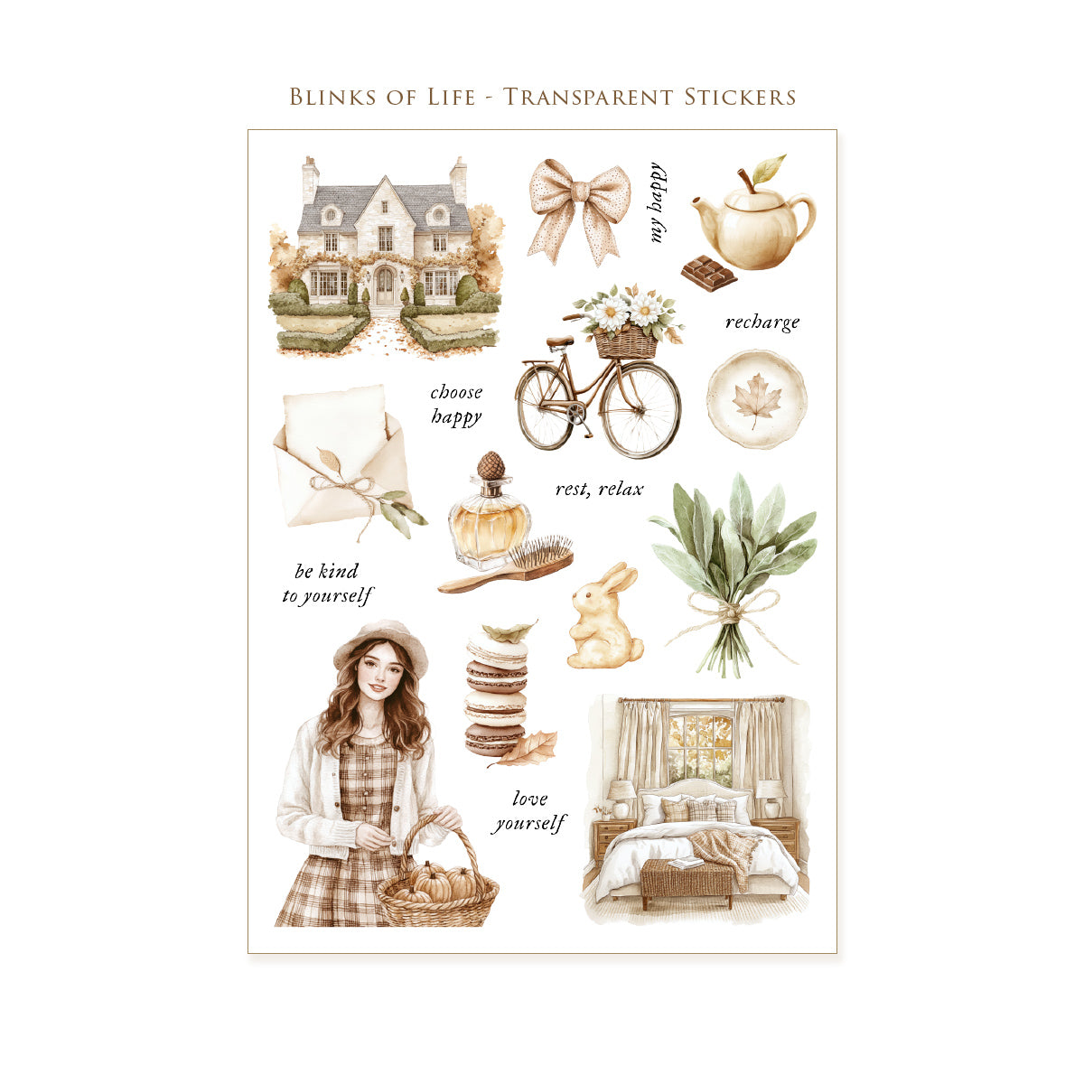 Transparent Stickers No. 61