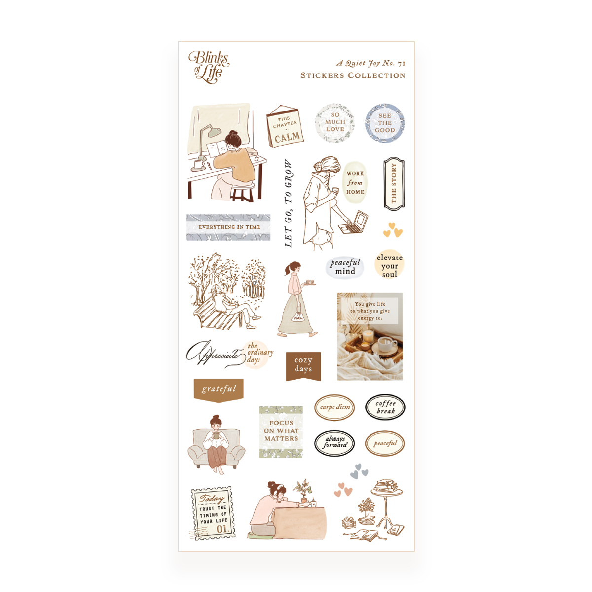 A Quiet Joy - Transparent Stickers No. 71