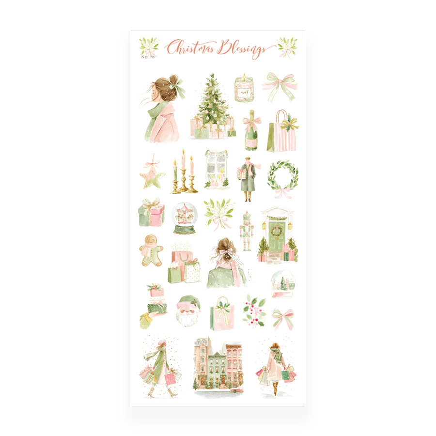 Christmas Blessings - Transparent Stickers No. 78