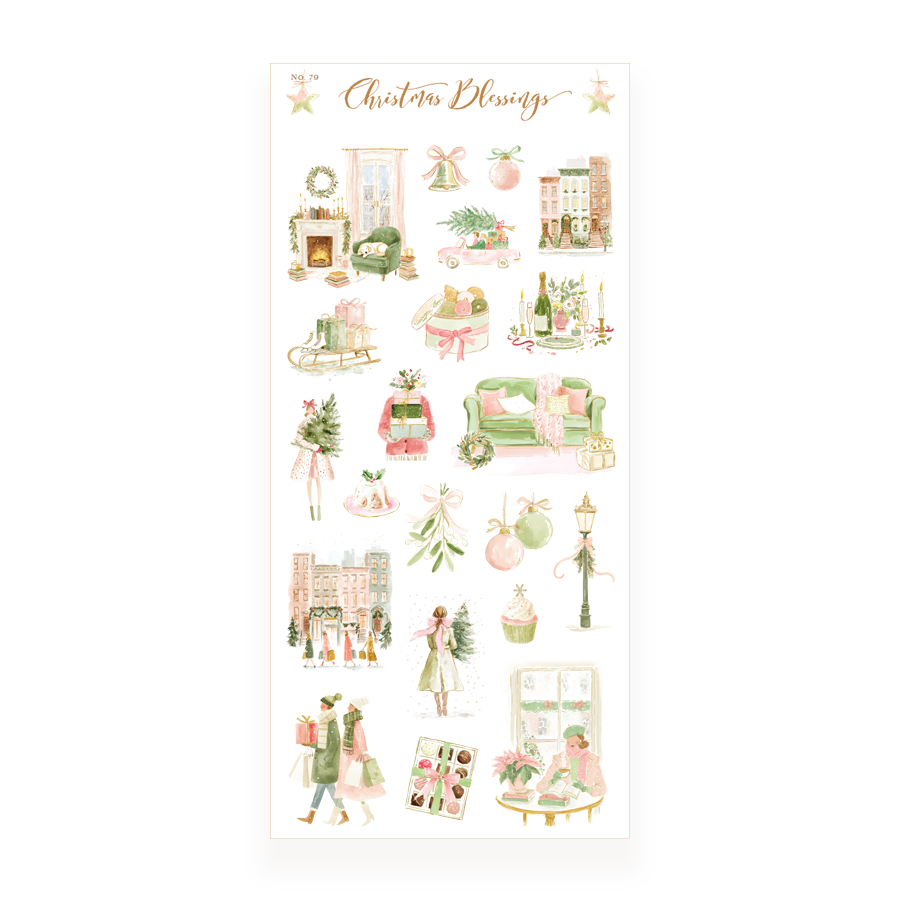 Christmas Blessings - Transparent Stickers No. 79