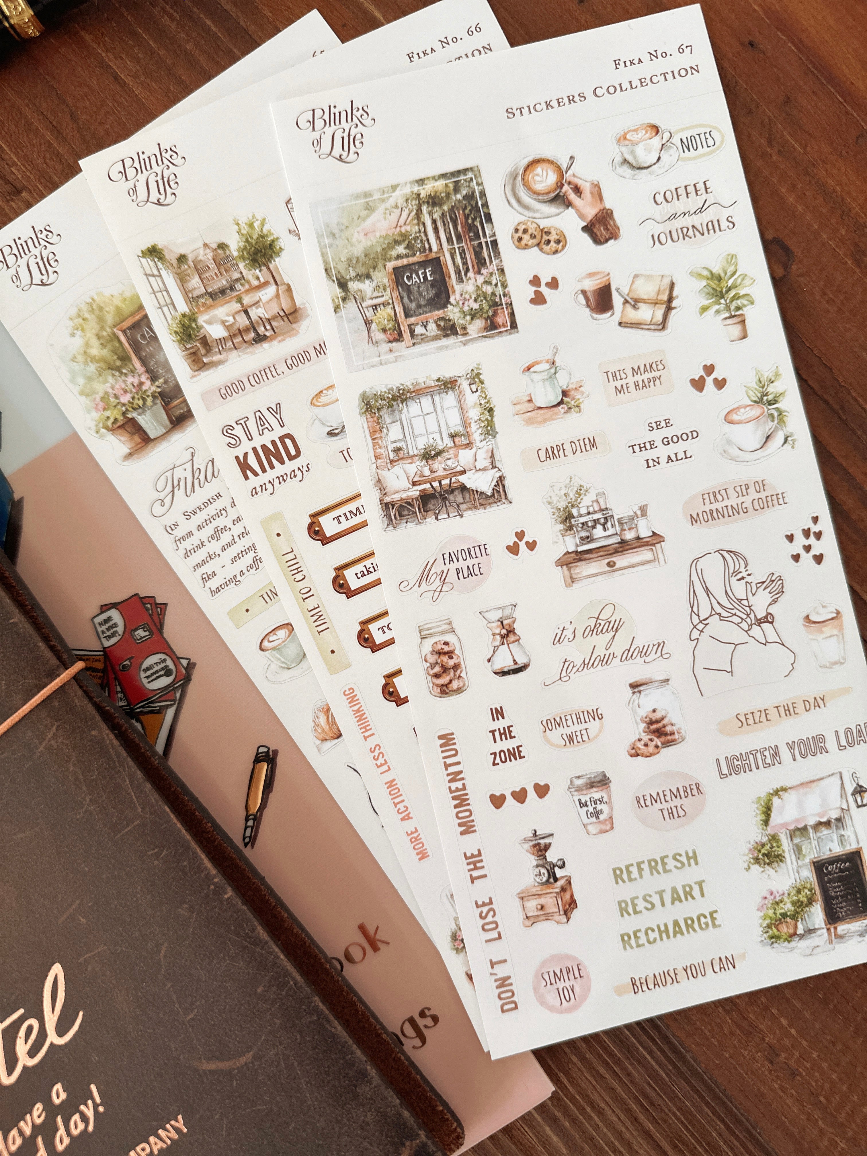 Blinks of Life Traveler's Stickers - Fika : No. 66