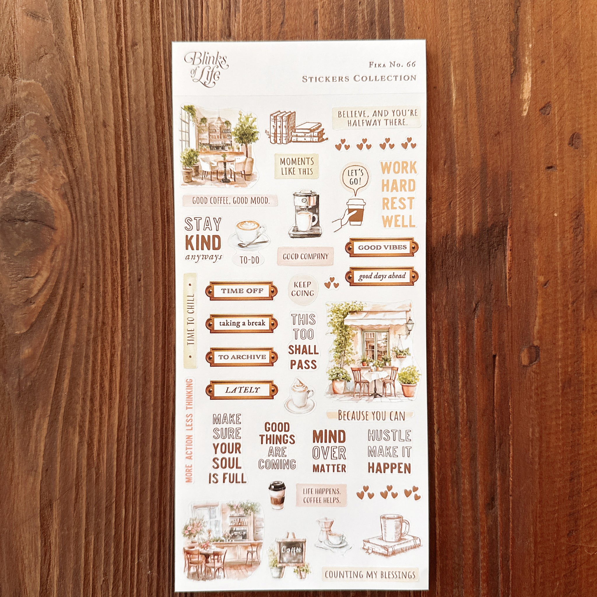 Blinks of Life Traveler's Stickers - Fika : No. 66