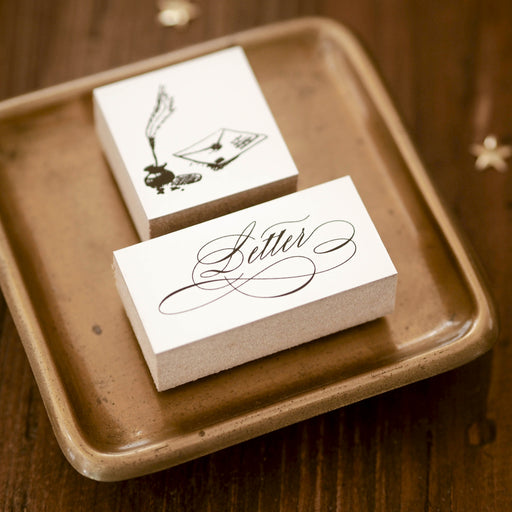 Blinks of Life - Letter Calligraphy Word - Rubber Stamp Collection