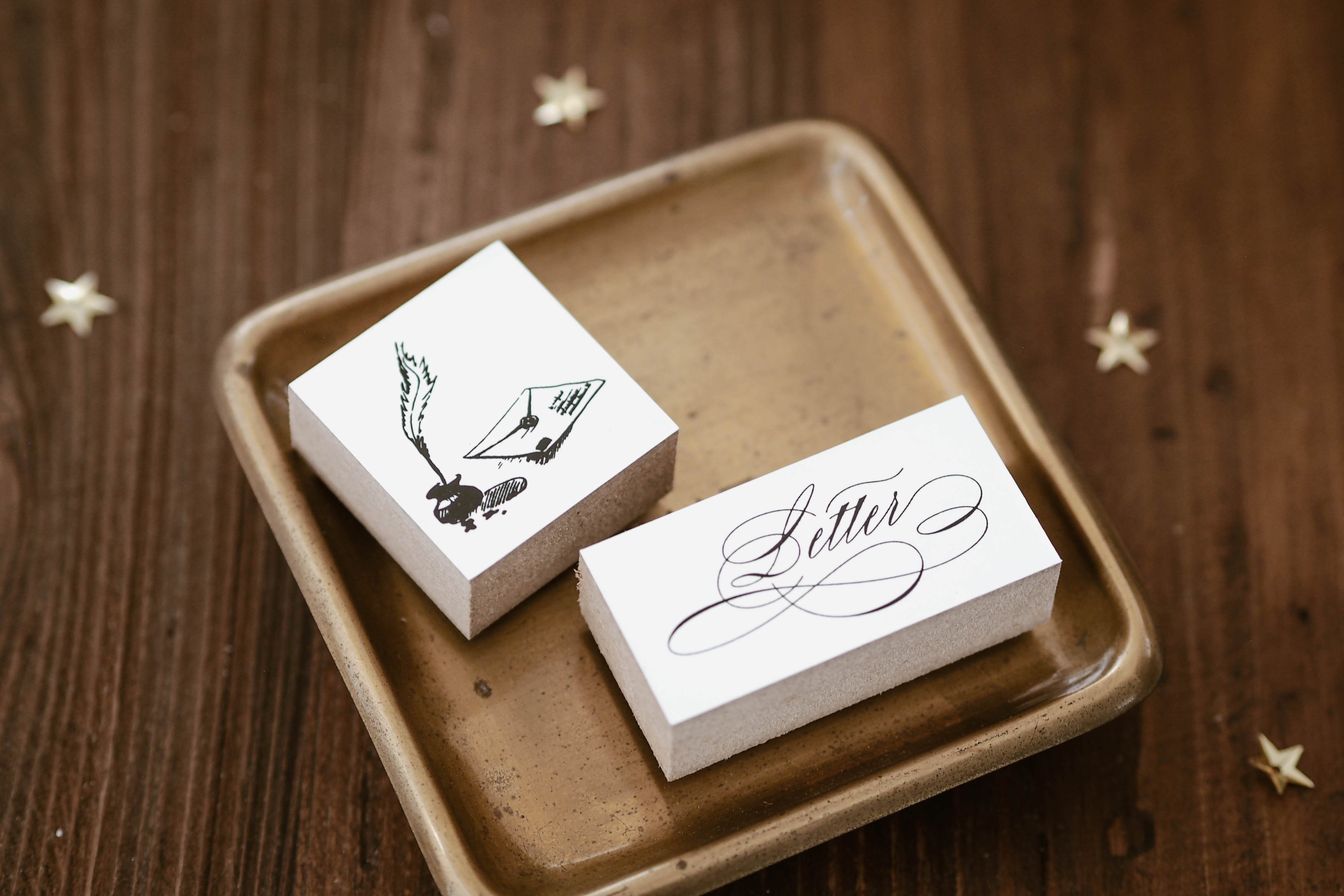 Blinks of Life - Vintage Letter Mail Rubber Stamp 