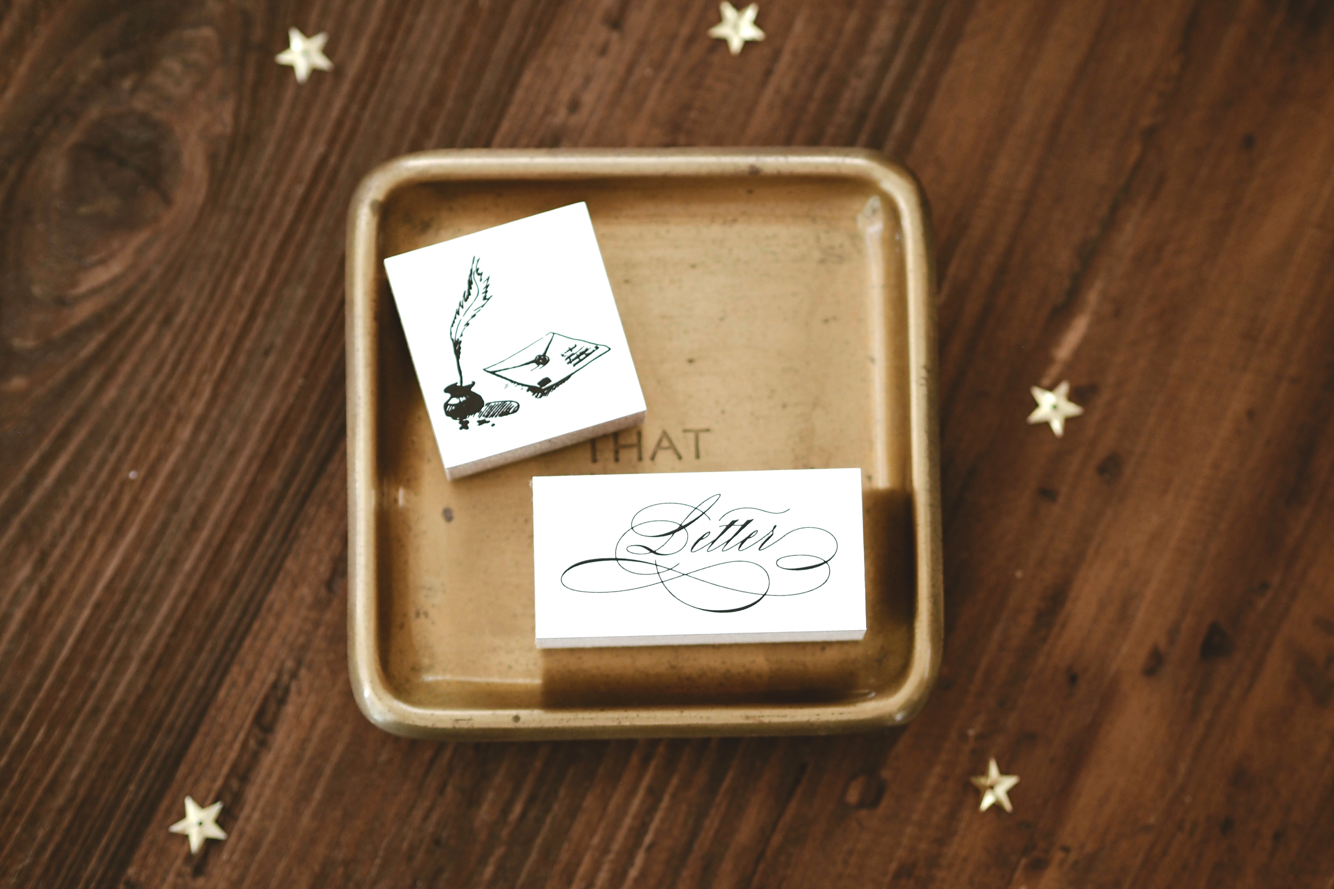 Blinks of Life - Vintage Letter Mail Rubber Stamp 