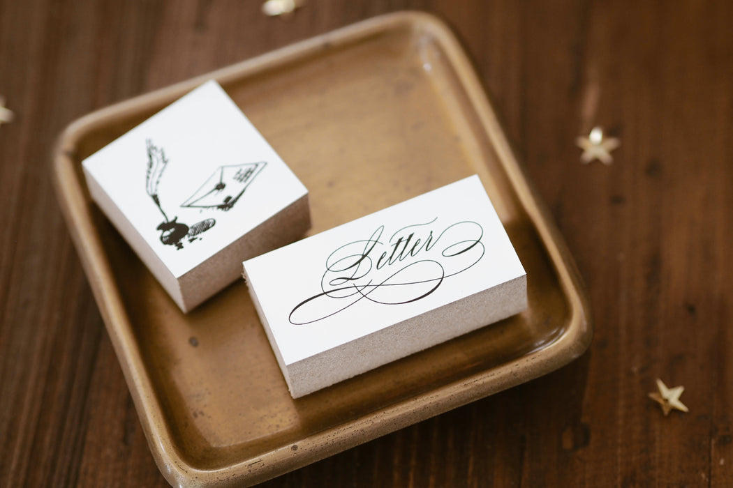 Blinks of Life - Letter Calligraphy Word - Rubber Stamp Collection