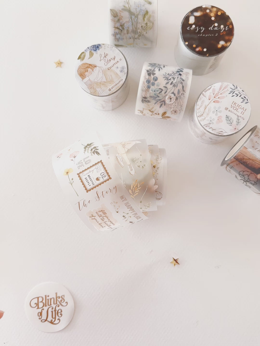 Blinks of Life - BOL -  PET tape Washi tape - Moments