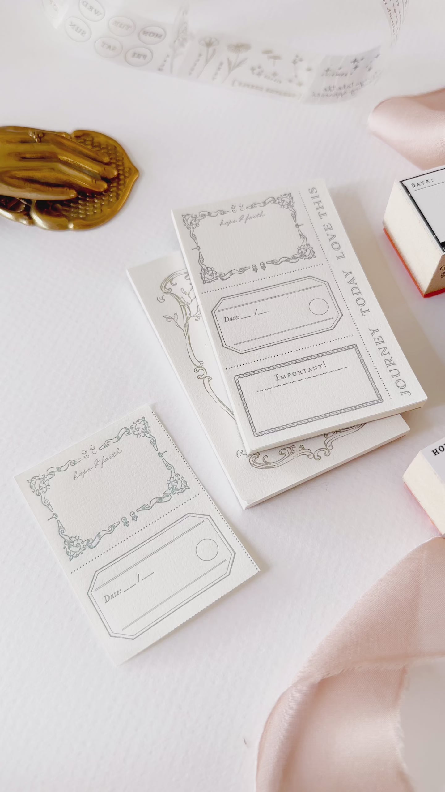 Letterpress Notepad - Vintage Parisian Labels