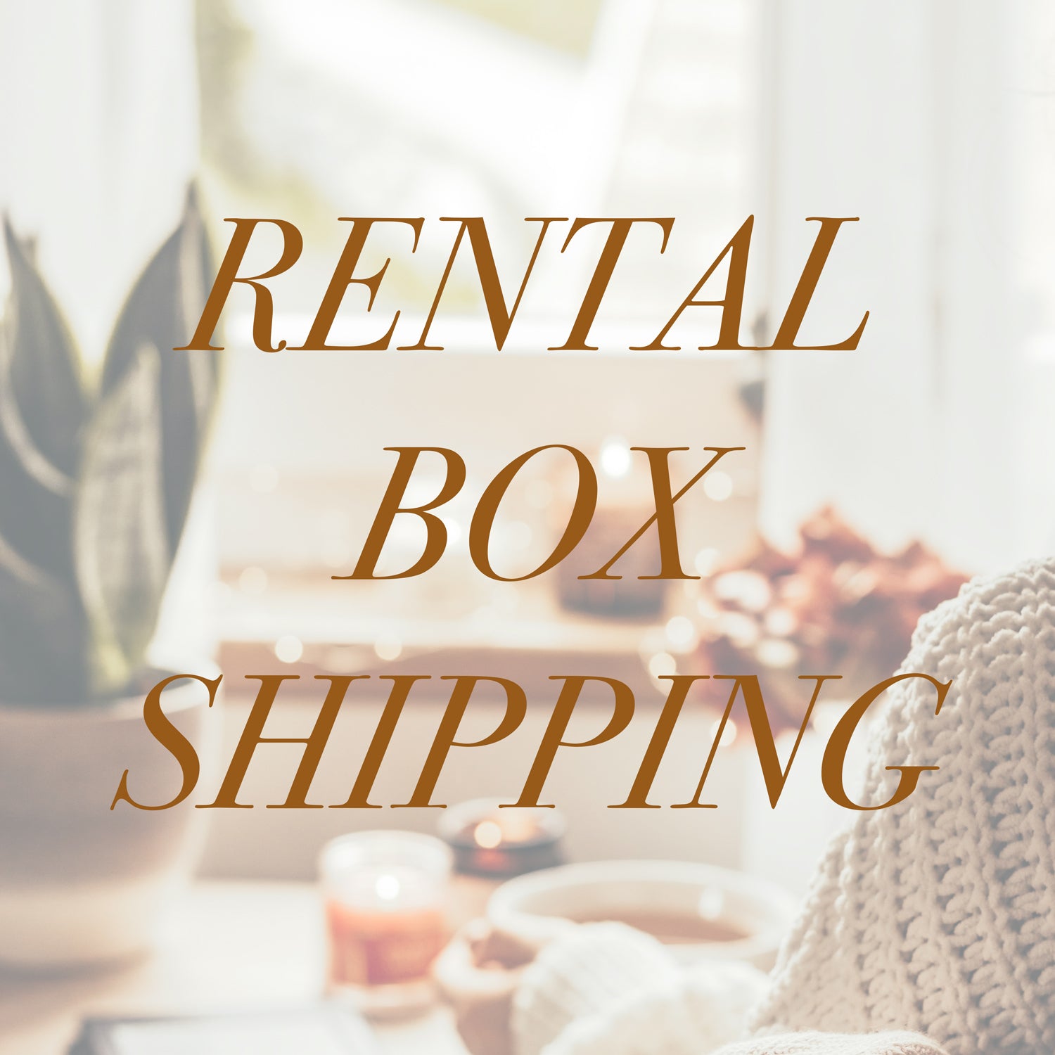 Pia - Rental Box Shipping
