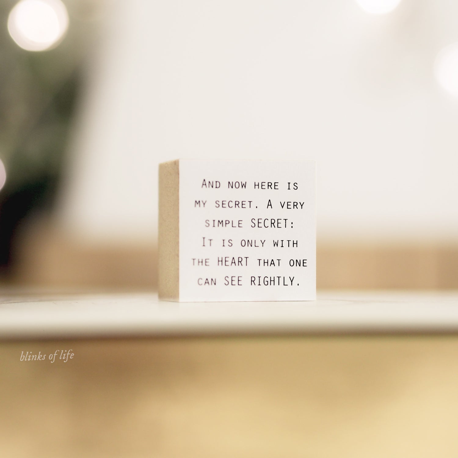 Blinks of Life Journal Quote Stamp - The Little Prince