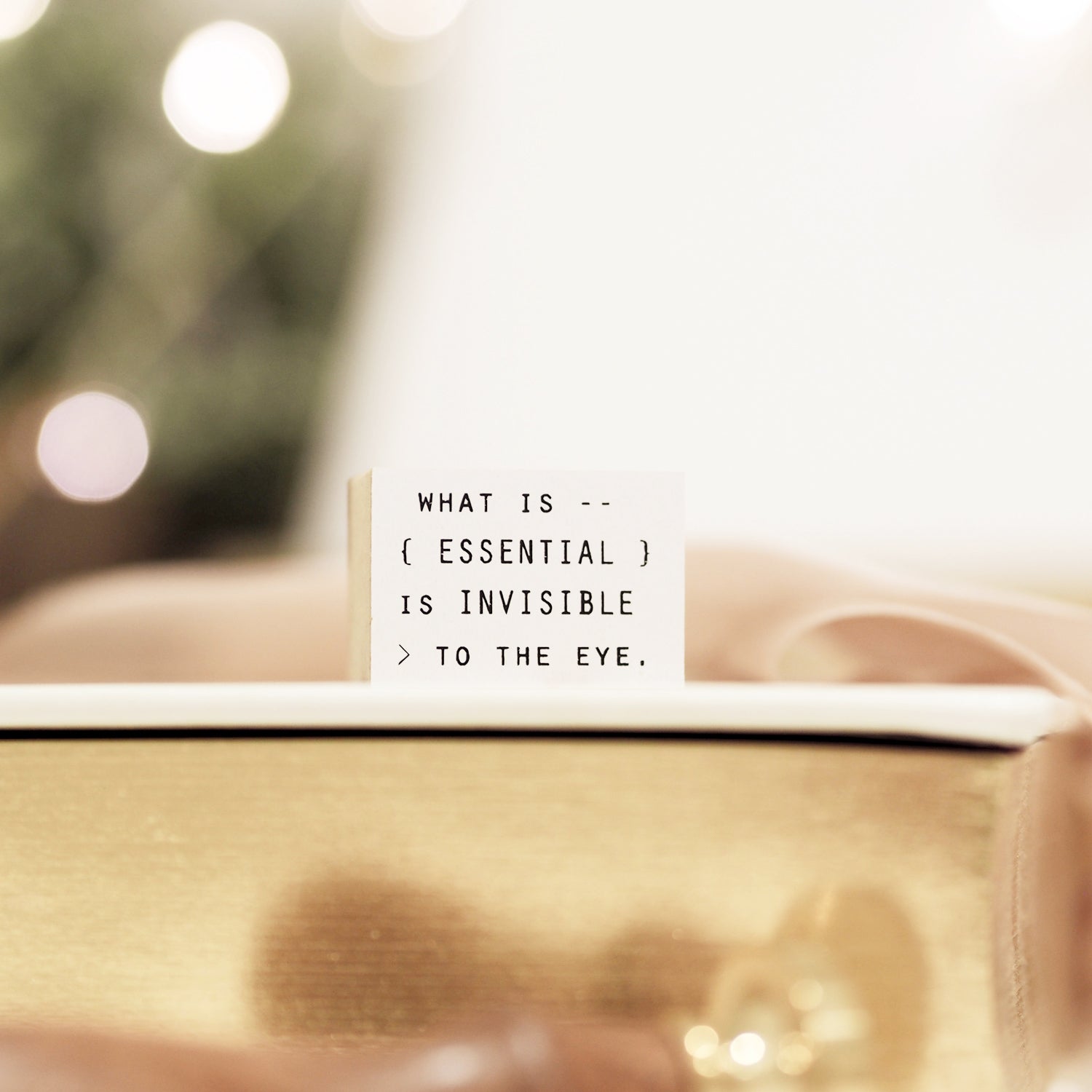 Blinks of Life Journal Quote Stamp - The Little Prince II - What is Essential