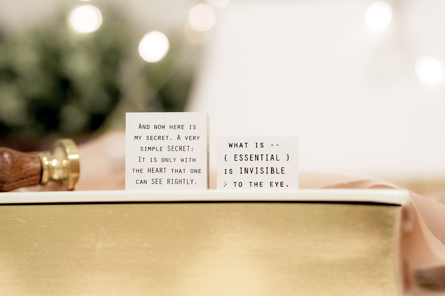 Blinks of Life Journal Quote Stamp - The Little Prince II