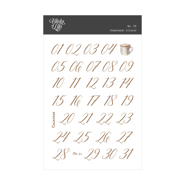 Blinks of Life Transparent Stickers #50