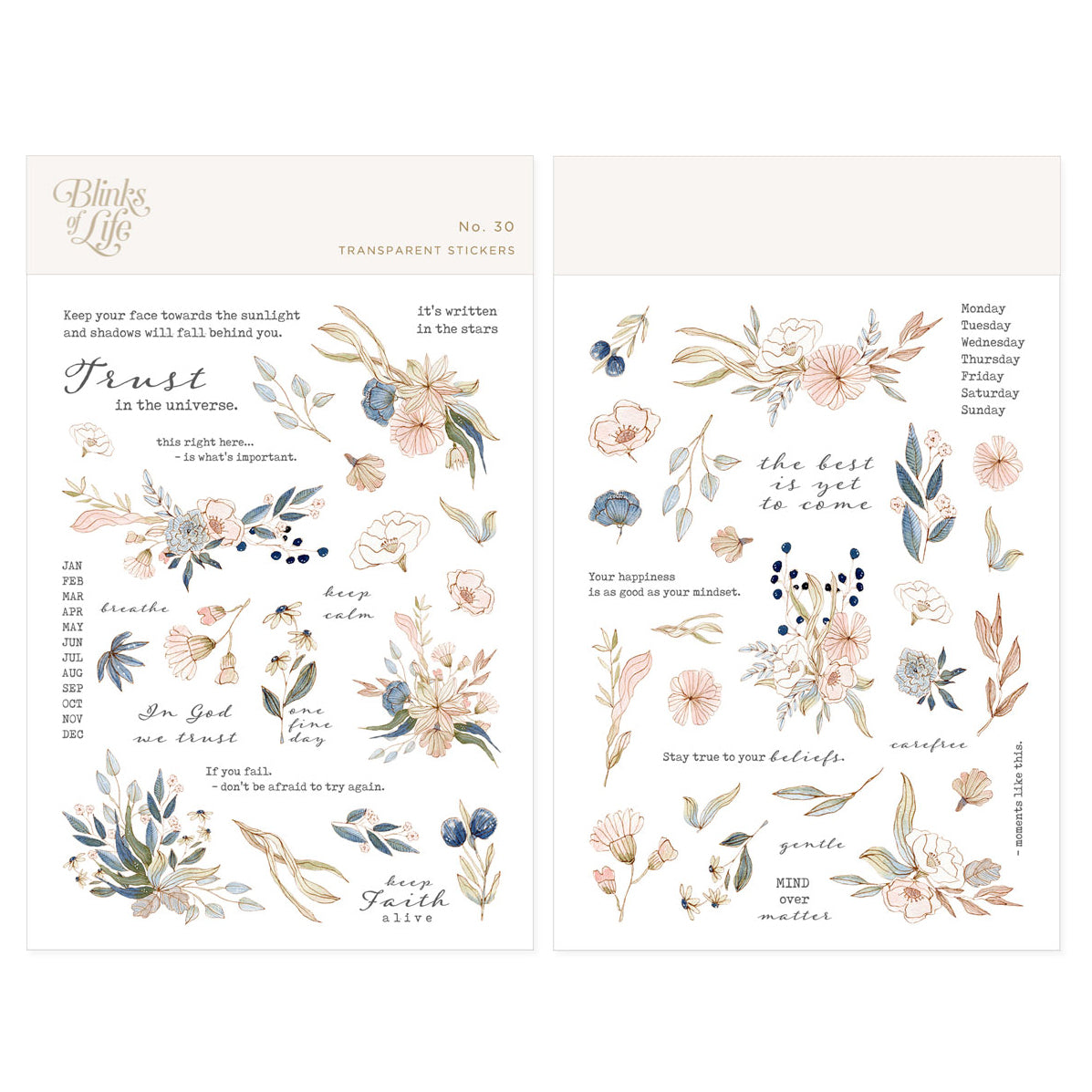 Transparent Stickers No. 30