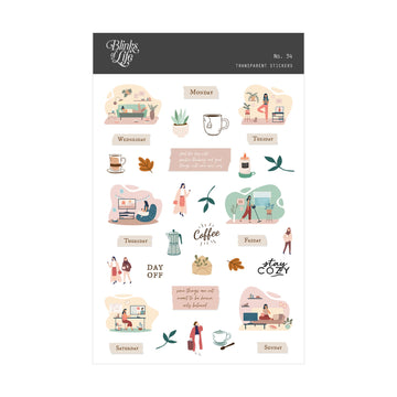 Blinks of Life - Journal Bujo Transparent Stickers