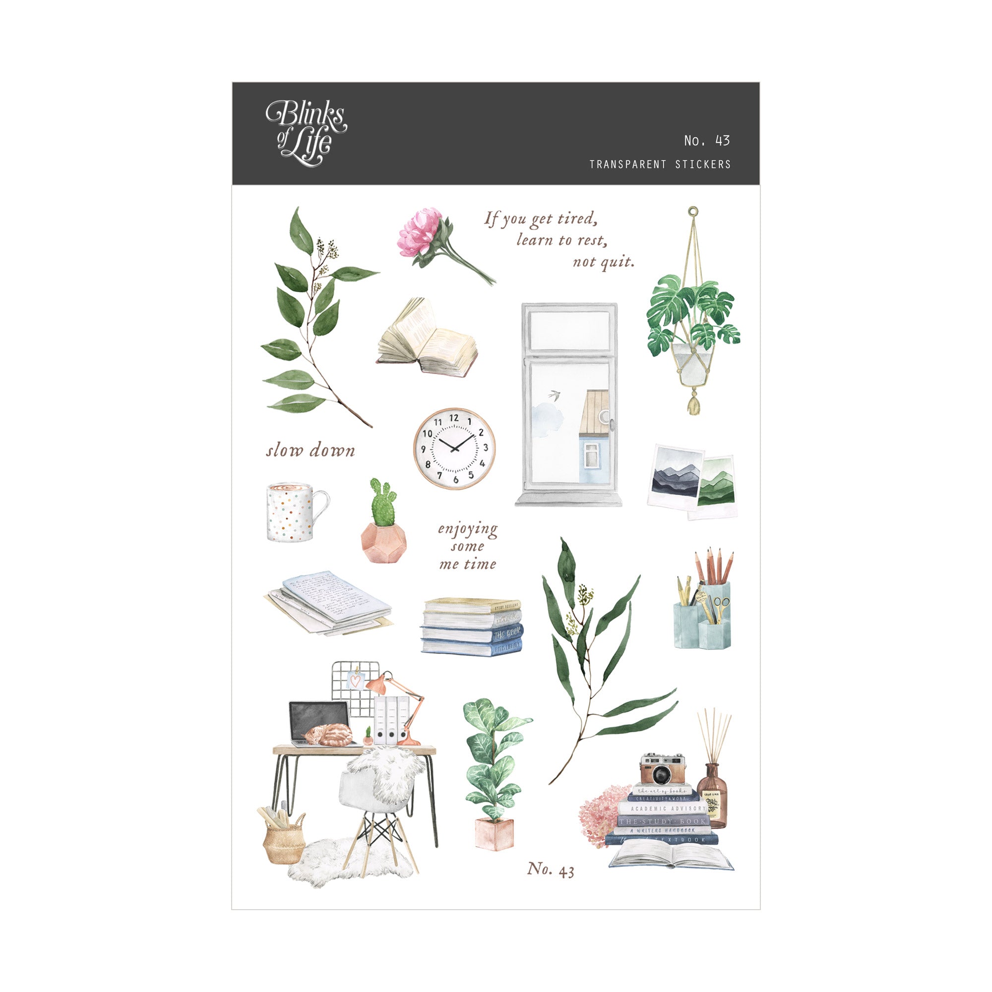 Transparent Stickers No. 43