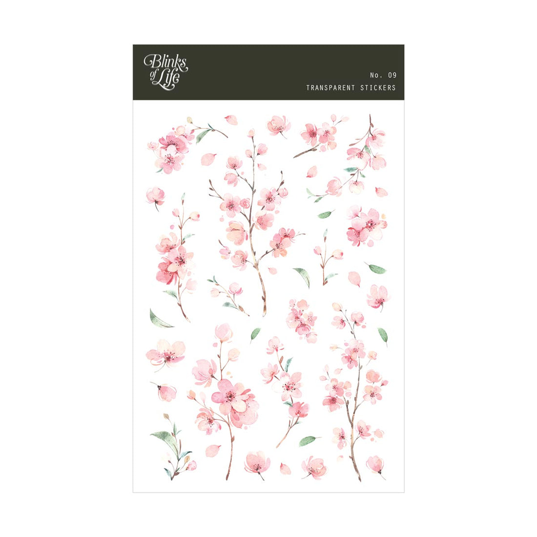 Blinks of Life Transparent Stickers - Bujo, Journal, Planner, Scrapbooking