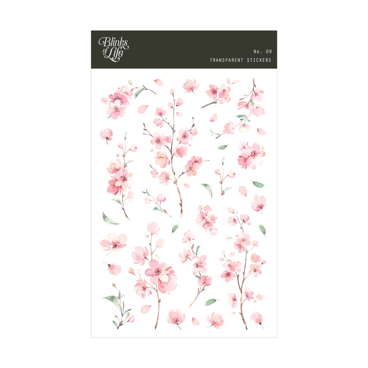 Blinks of Life Transparent Stickers - Bujo, Journal, Planner, Scrapbooking