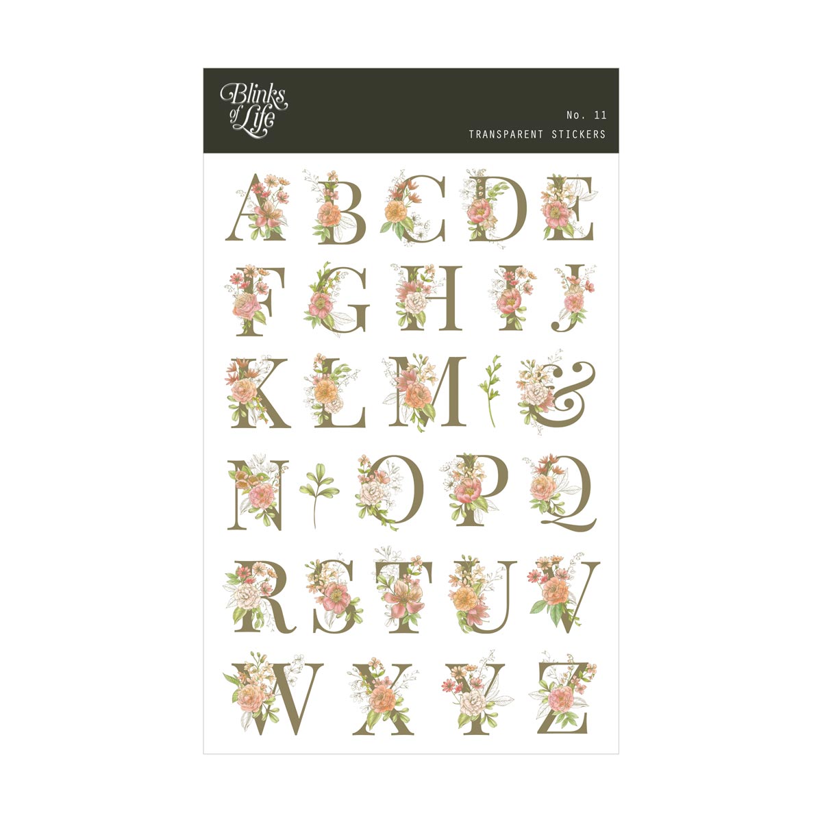 Blinks of Life Transparent Stickers - Bujo, Journal, Scrapbook, Planner