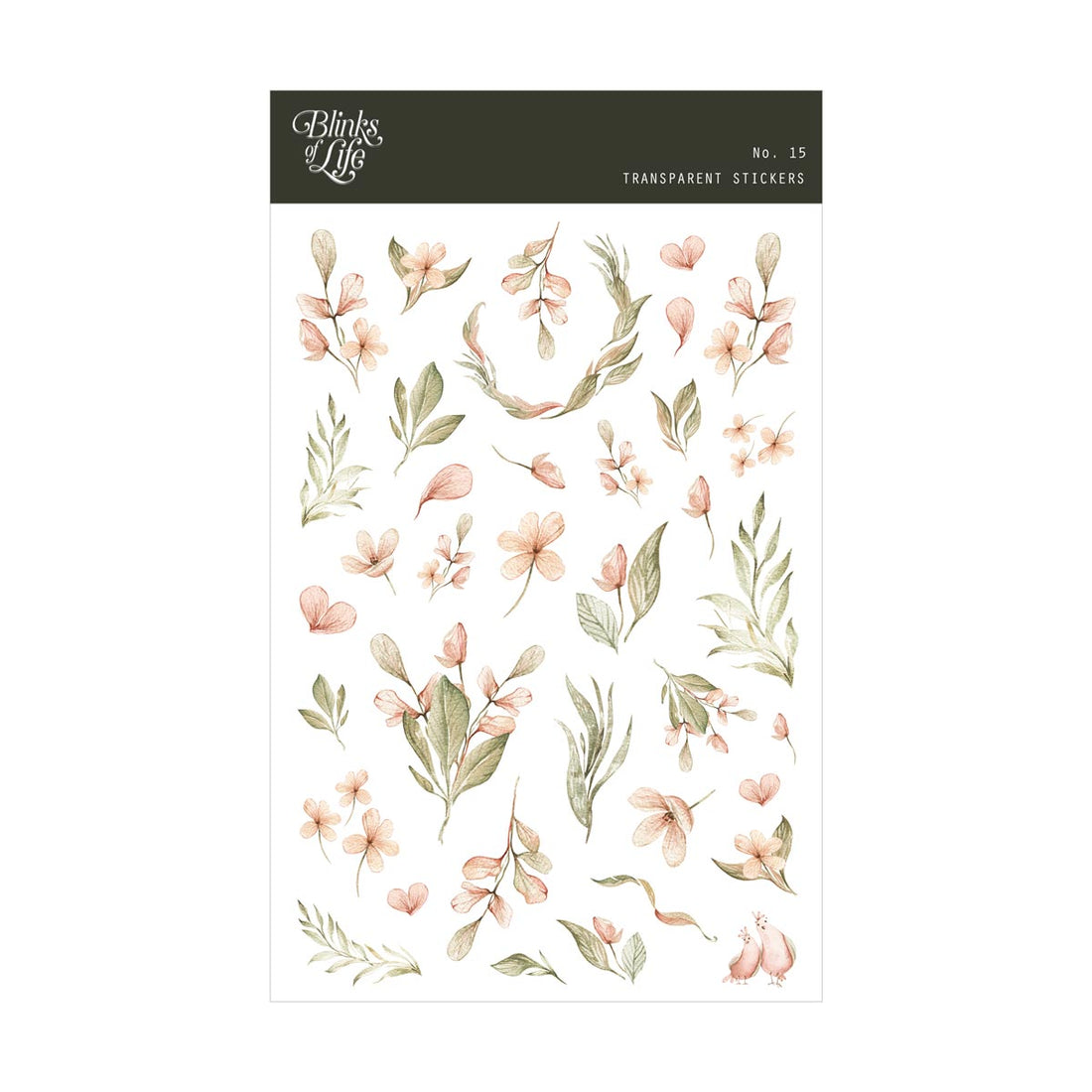 Blinks of Life Transparent Stickers - Bujo, Journal, Scrapbook, Planner