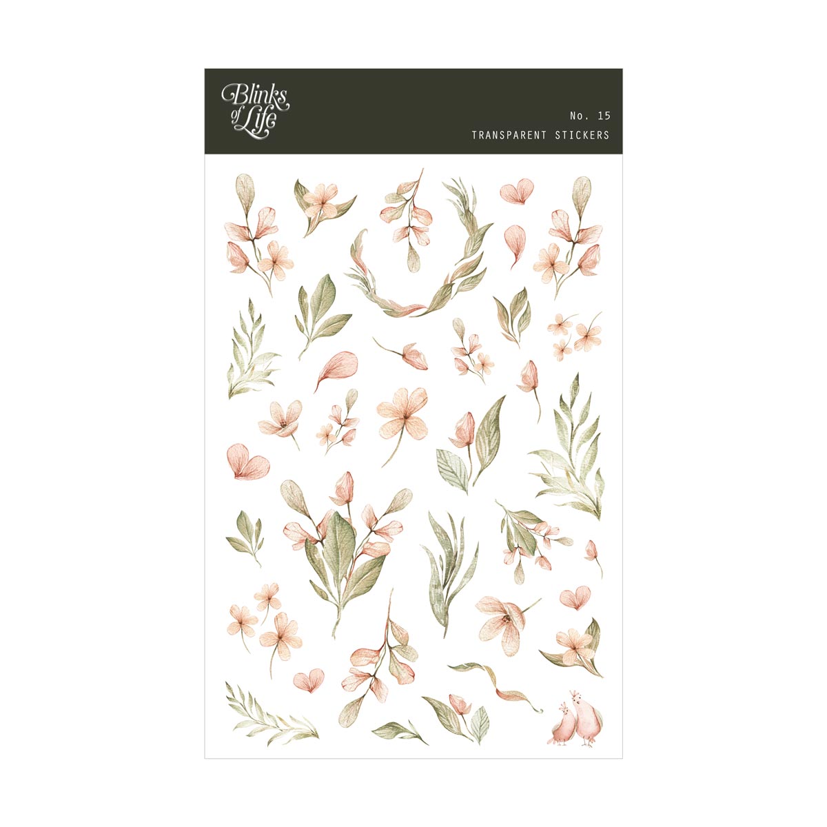 Blinks of Life Transparent Stickers - Bujo, Journal, Scrapbook, Planner