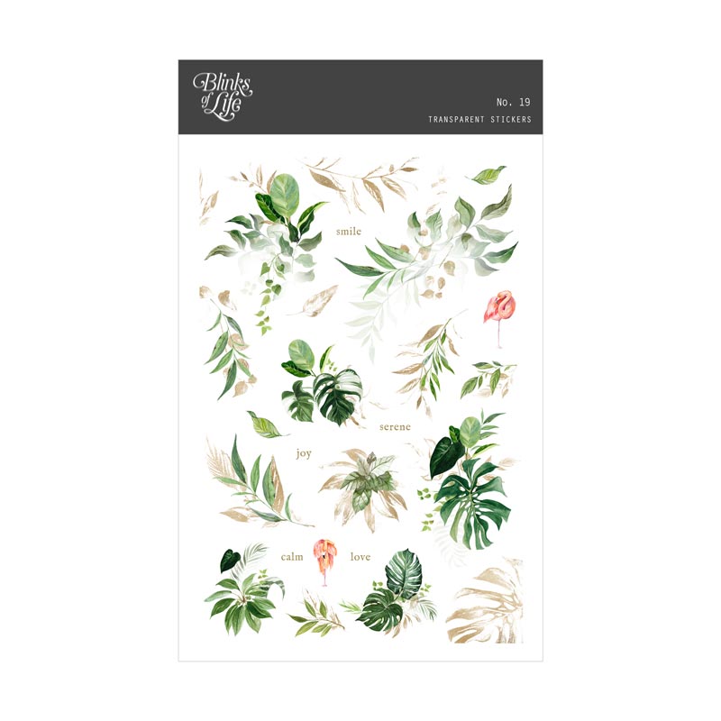 Blinks of Life Transparent Stickers No. 19
