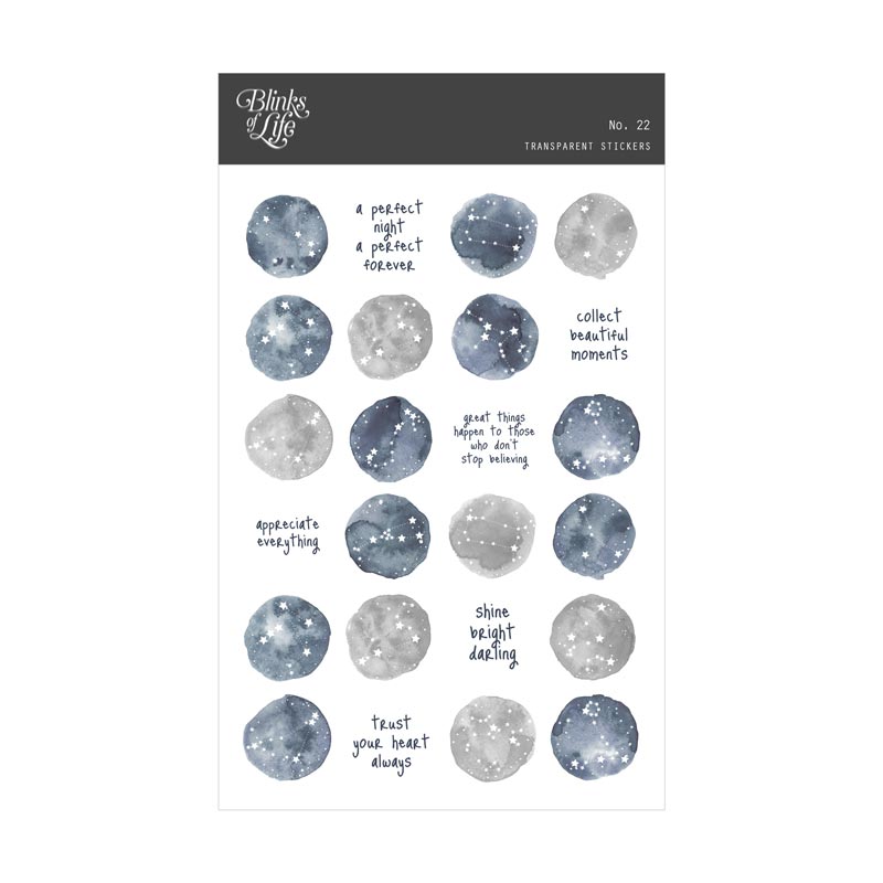 Blinks of Life Transparent Stickers No. 22
