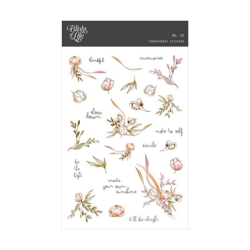 Blinks of Life - Transparent Stickers No. 27